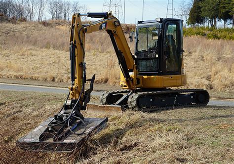 brush hog mini excavator|shredder attachment for mini excavator.